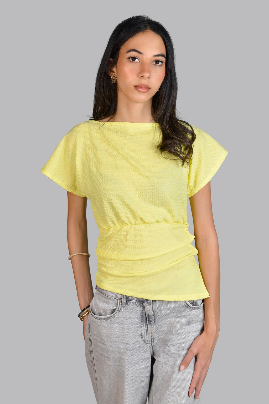 Side Buttoned Flow Top