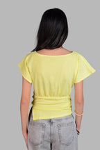 Side Buttoned Flow Top