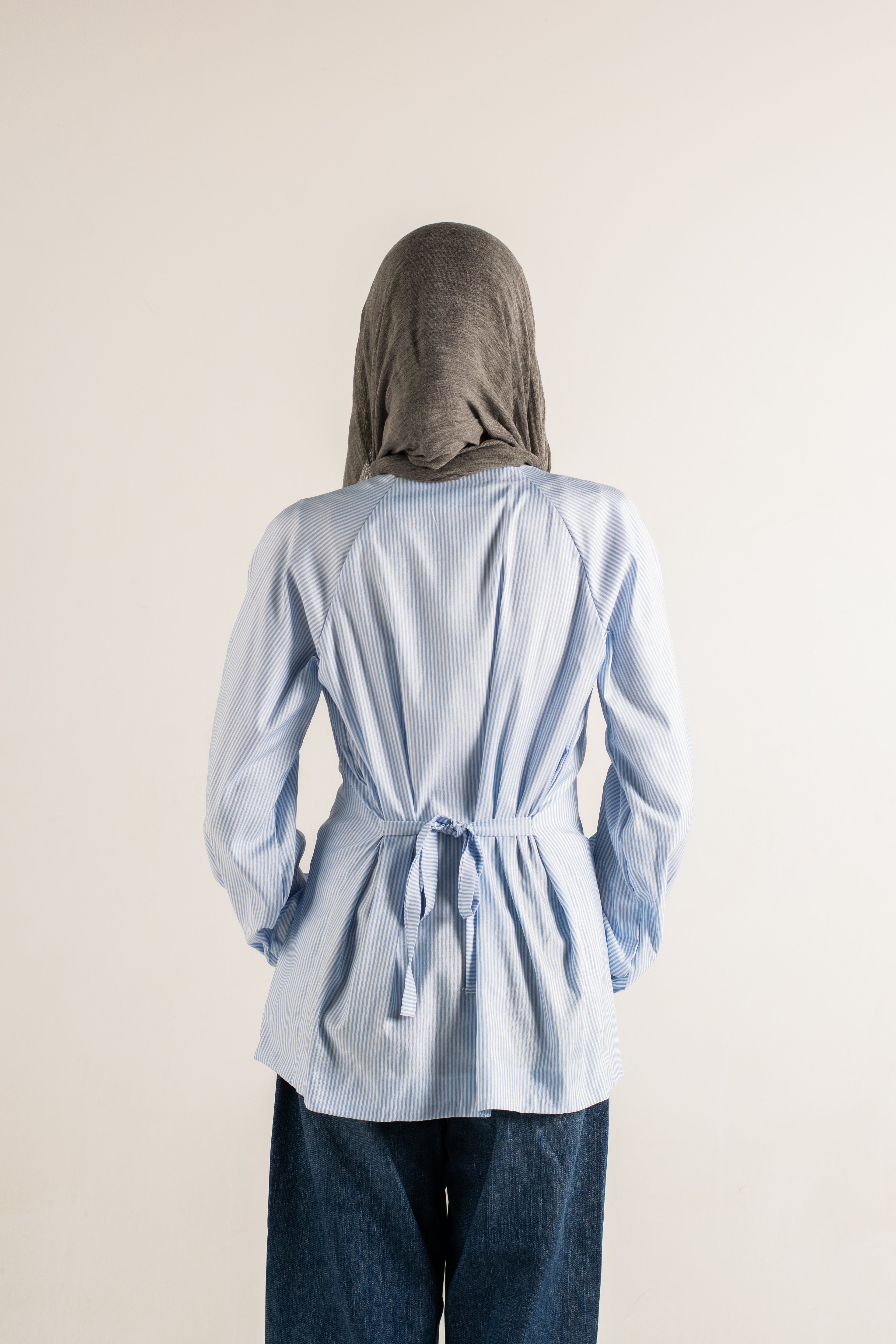 Ribboned Long Sleeve Shirt
