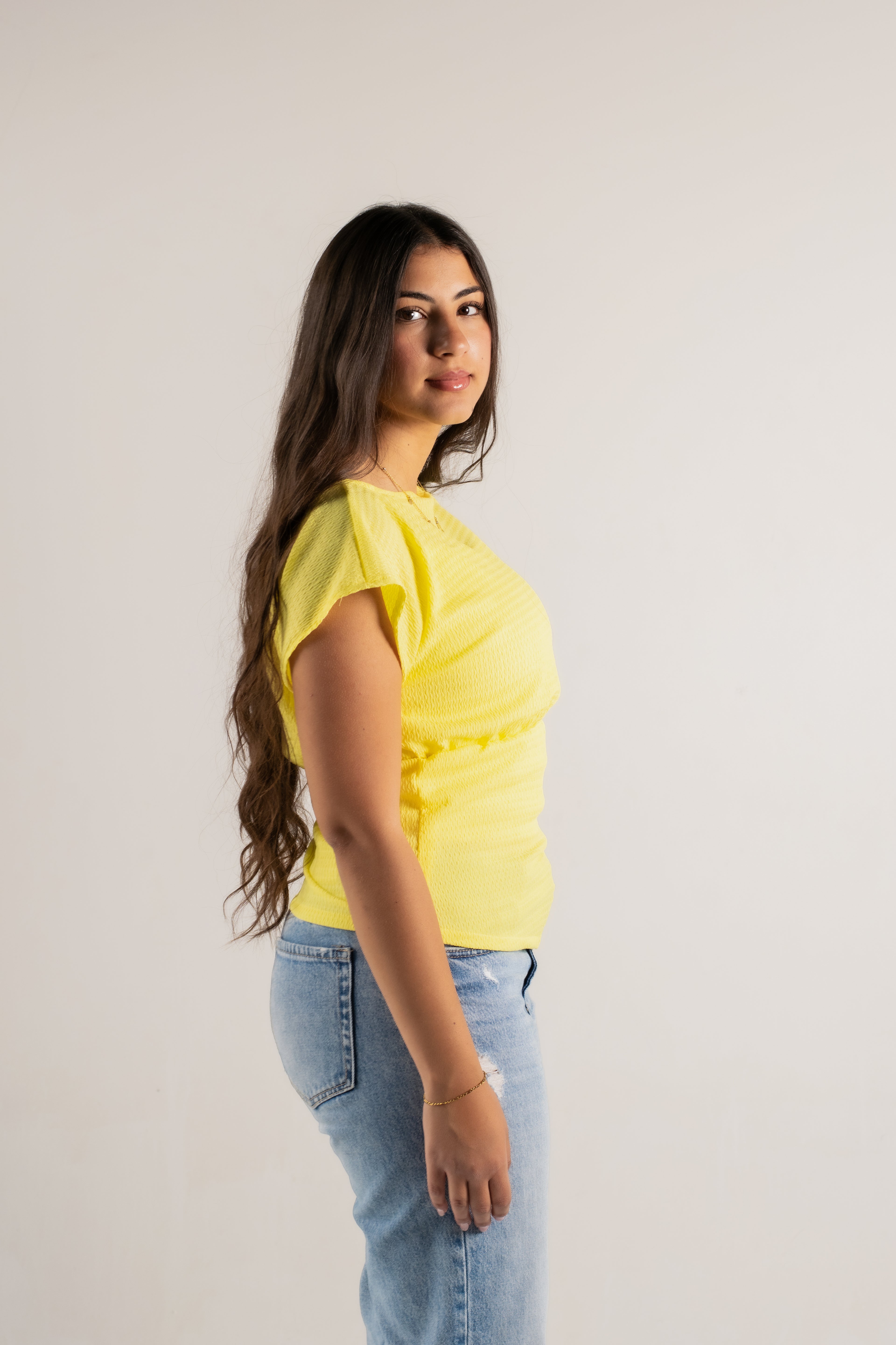 Side Buttoned Flow Top