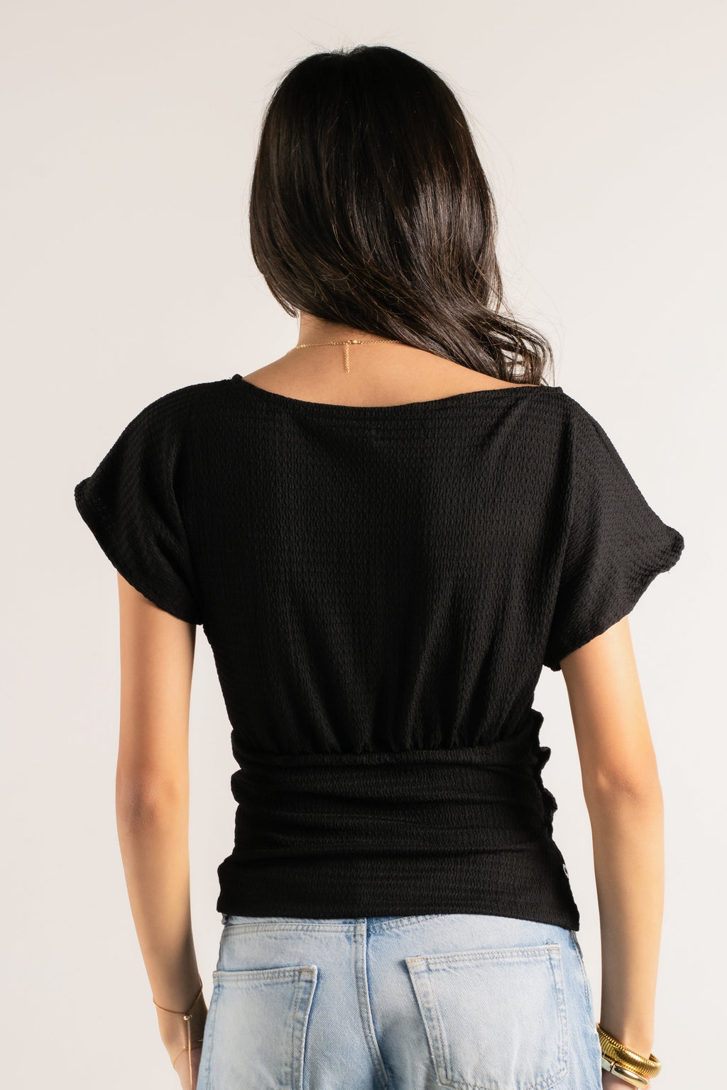 Side Buttoned Flow Top