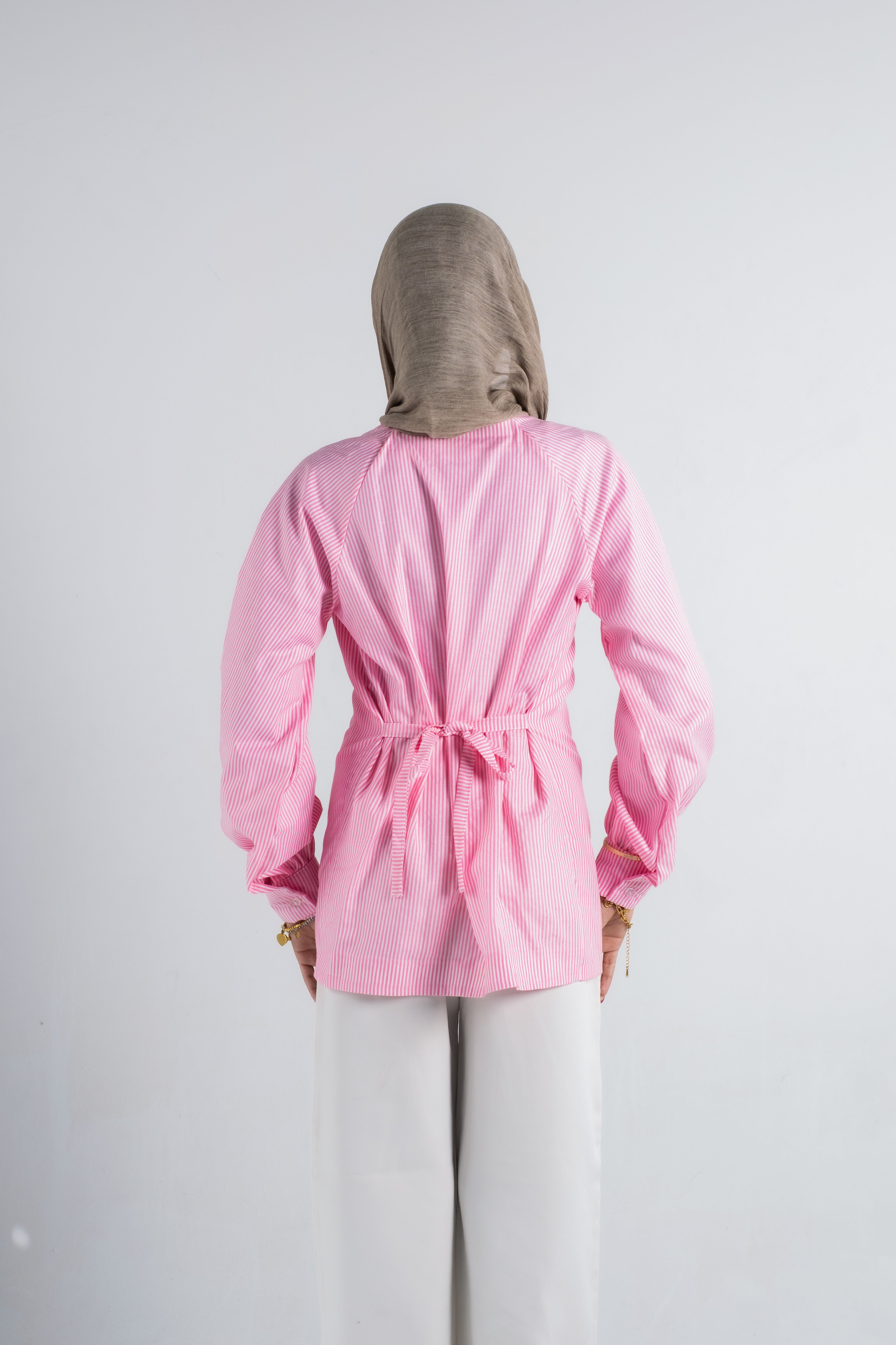 Ribboned Long Sleeve Shirt
