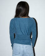 Side-Buttoned Knit Top