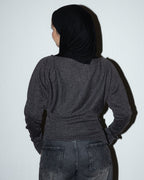 Side-Buttoned Knit Top