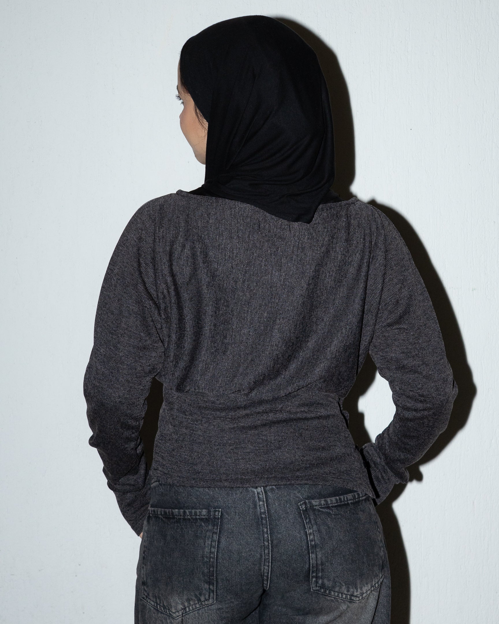 Side-Buttoned Knit Top